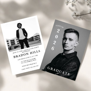 Chic Magazin  Senior Graduate, Modern Graduation Invitation