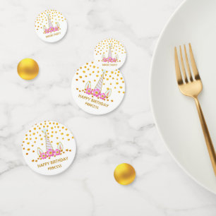 Chic Magic Birthday Unicorn & Gold Confetti