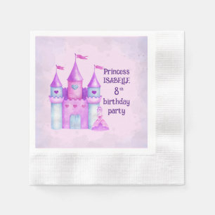 Chic Magical Fairytale Princess Birthday Party Napkin