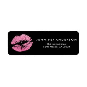 Chic Makeup Artist Blush Pink Glitter Lips