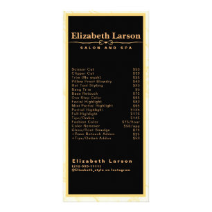 Chic Makeup  Artist Hair Salon Rack Card