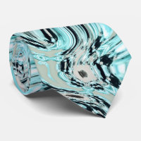 chic marble swirls mint aqua blue water ripple