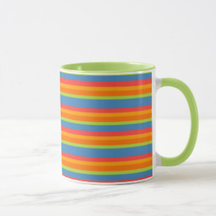Chic Marigold Medley Striped Ringer Coffee Mug