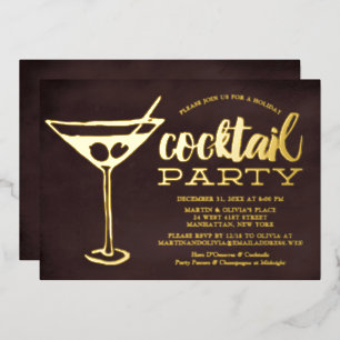 Chic Martini New Year's Eve Cocktail Party