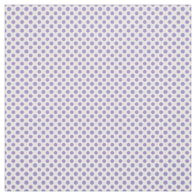 Chic Mauve on White Polka Dots Pattern Fabric (Swatch)