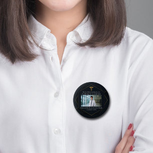Chic Medical School Photo Graduation Parent 6 Cm Round Badge