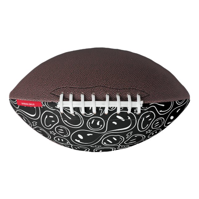 Chic Melting Smiling Face | Smile Pattern American Football (Front)
