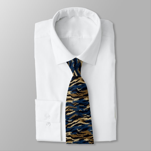 Chic Men Gifts Tiger Skin Tie (Tied)