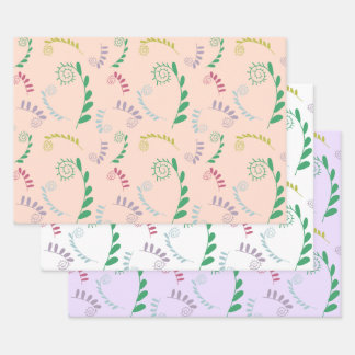 Chic Mimosa Leaves Gift Wrapping Paper Sheet