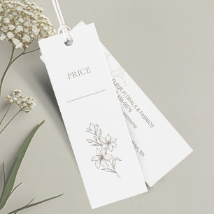 Chic Minimal Floral Price Tags
