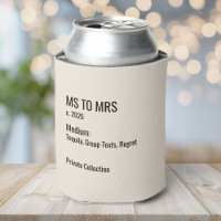 Chic Minimal Museum Label Bachelorette Party Favou