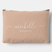 Chic Minimal Sand Beige Personalised Bridesmaid