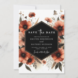  Chic Minimal Terracotta Wedding Save The Date