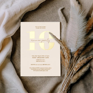 Chic minimalist 10 year classic reunion