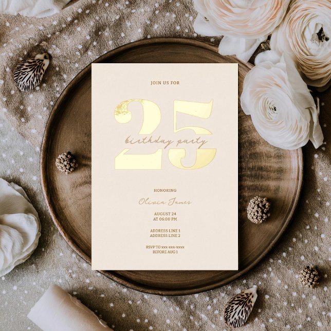 Chic minimalist 25th birthday  (Creator Uploaded)