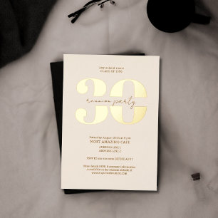 Chic minimalist 30 year classic reunion