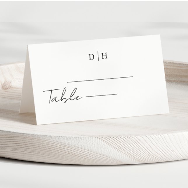 CHIC Minimalist Elegance Place Card (Creator Uploaded)