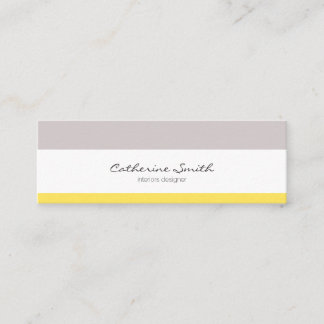 chic, minimalist, feminine mini business card