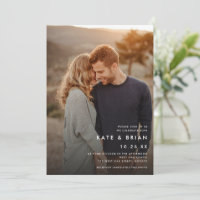 Chic Minimalist Full-Bleed Photo Wedding