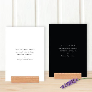 Chic Minimalist Inspirational Quotes Two-Sided