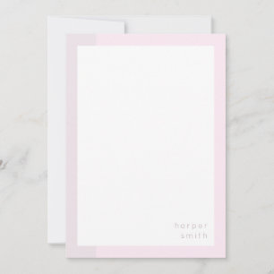 Chic Minimalist Personalised Name Violet Card