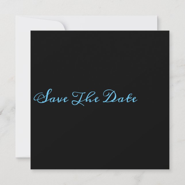 Chic Minimalist Save The Date (Front)