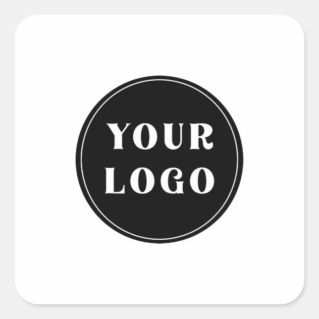 Chic, Minimalist, Stylish & Customisable Square Sticker (Front)
