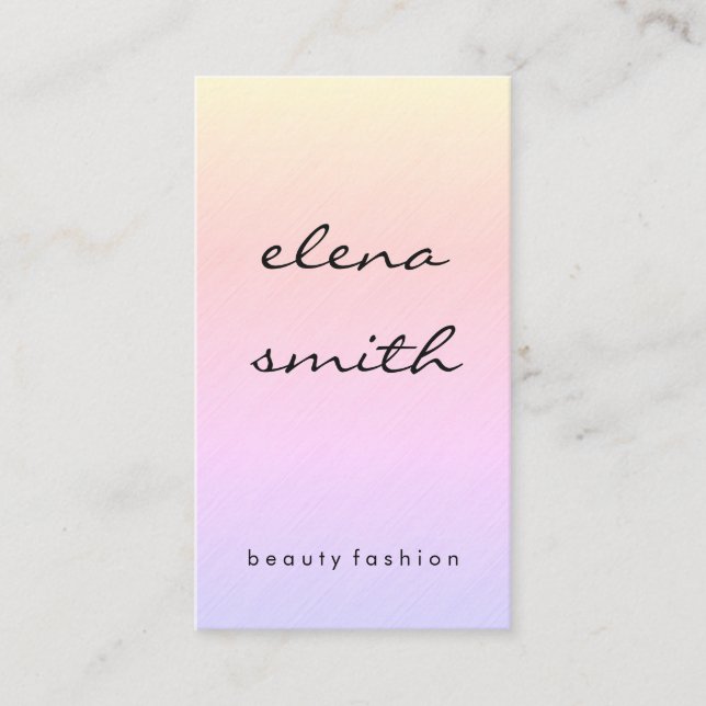 Chic Minimalist Texture Business Card (Front)