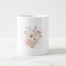 Chic Minimalist Wildflower Birth day Gift Art
