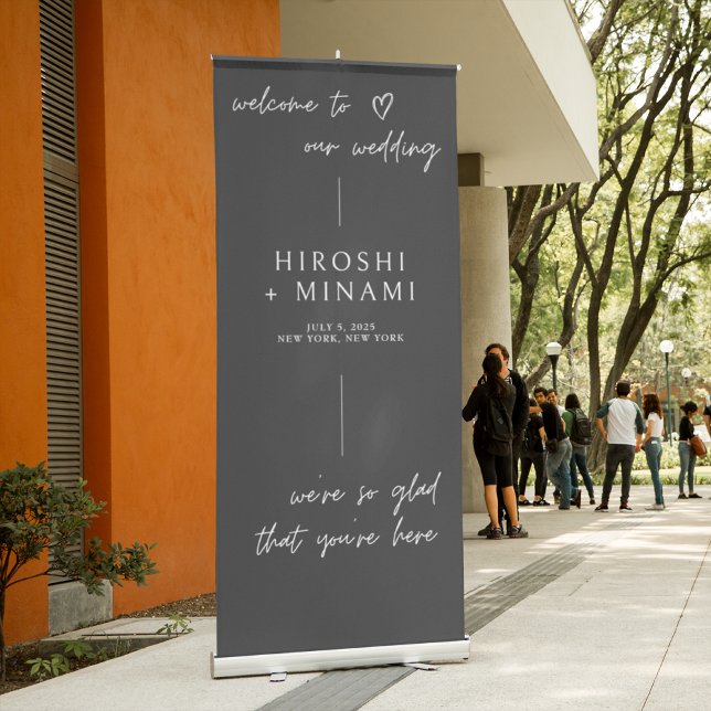 Chic Minimalist with Classic and Script Fonts Retractable Banner (Creator Uploaded)