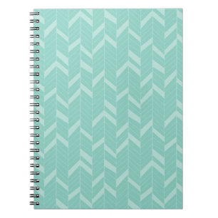 Chic Mint Aqua Arrows Notebook