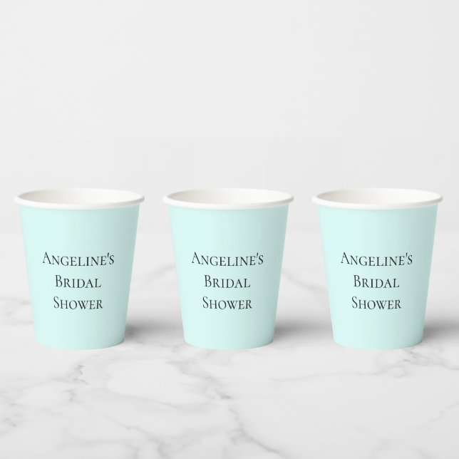 Chic Mint Paper Cups (Multi)
