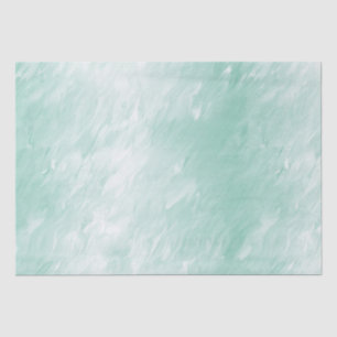 Chic Mint White Christmas Tissue Paper