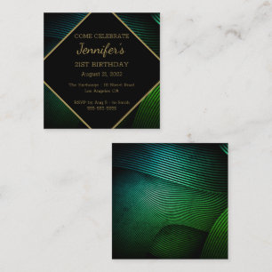 Chic Modern Birthday Enclosure Card