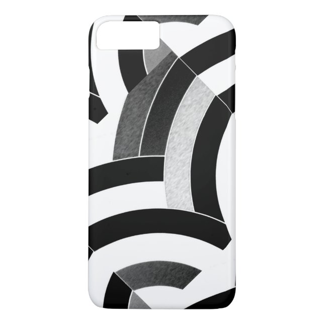 chic modern black/white chevrons Case-Mate iPhone case (Back)