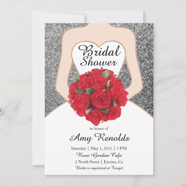 Chic Modern Bridal Shower Invitation (Front)