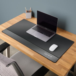 Chic Modern Business Black Desk Mat