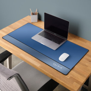Chic Modern Business Blue Desk Mat