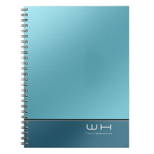 Chic Modern Business Blue Notebook