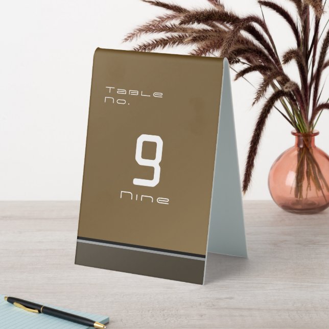 Chic Modern Business Brown  (In SItu (Table))