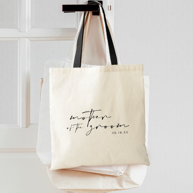 Chic Modern Calligraphy Mother of the Groom Tote Bag (Chic Modern Calligraphy Mother of the Groom Tote Bag)