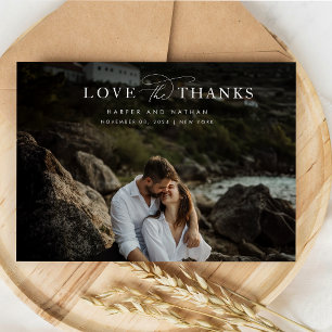 Chic Modern Coastal Wedding Photo Save The Date