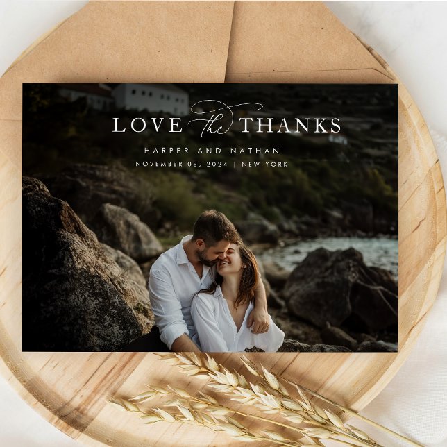 Chic Modern Coastal Wedding Photo Save The Date (Creator Uploaded)