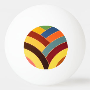 chic modern elegant chevron ping pong ball