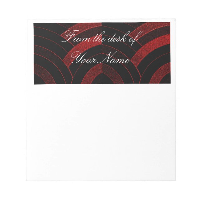 chic modern elegant chevrons notepad (Front)