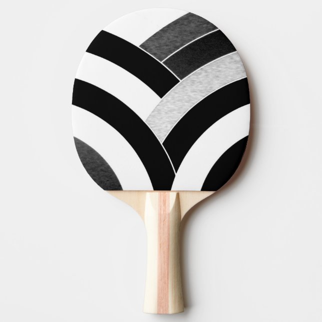 chic modern elegant chevrons ping pong paddle (Front)