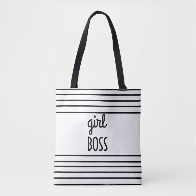 chic modern girl boss tote bag (Front)