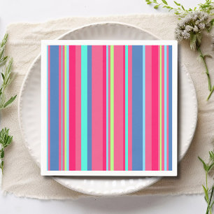 Chic Modern Girly Candy Stripe Pattern Napkin