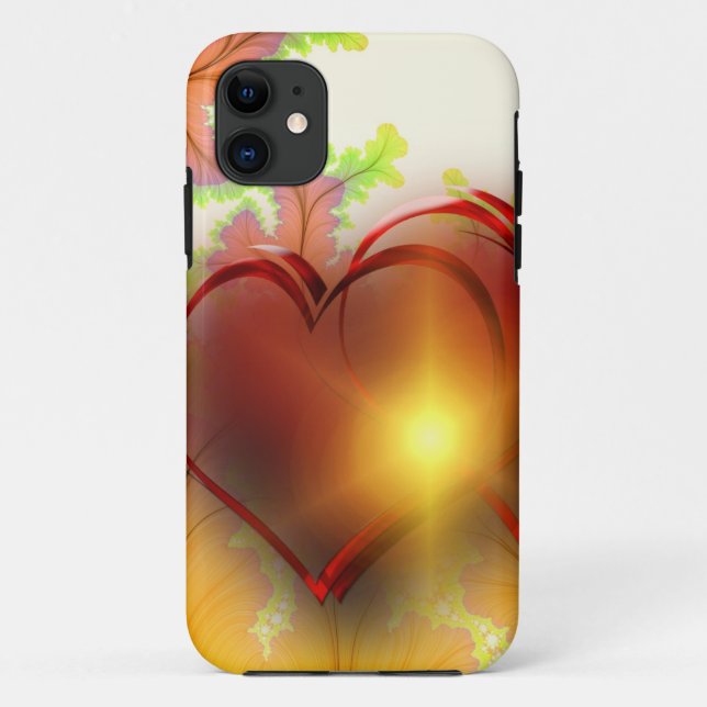Chic modern heart design Pattern accessories, love Case-Mate iPhone Case (Back)