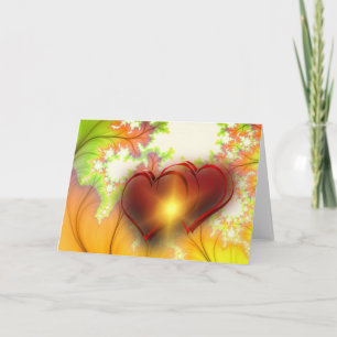 Chic modern heart design Pattern accessories, love Holiday Card